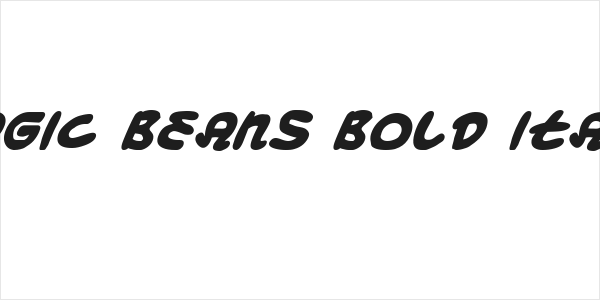 Magic Beans Bold Italic Logo