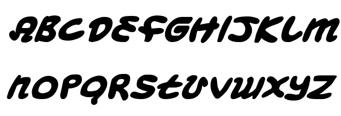 Magic Beans Bold Italic Font LOWERCASE