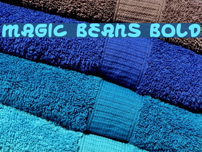 Magic Beans Bold 字体 examples