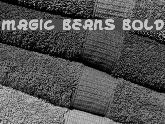 Magic Beans Bold Font examples