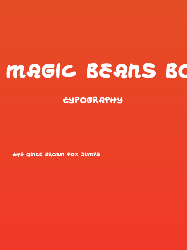 Magic Beans Bold Poster