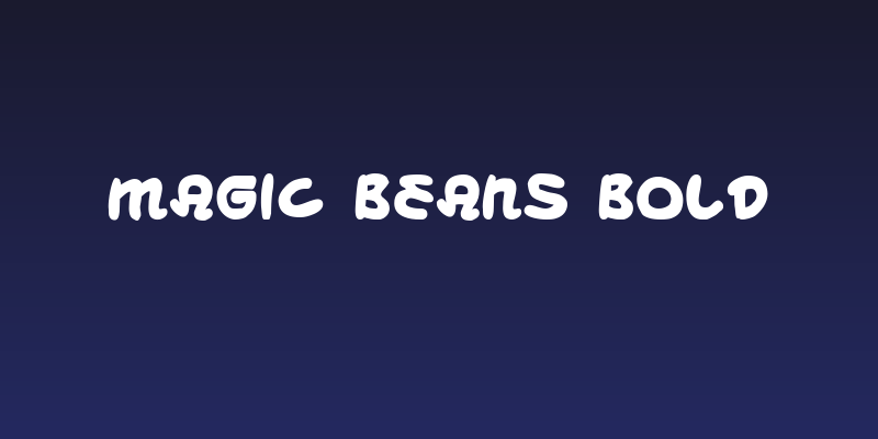 Magic Beans Bold Social Header