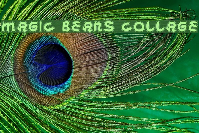 Magic Beans Collage Font examples