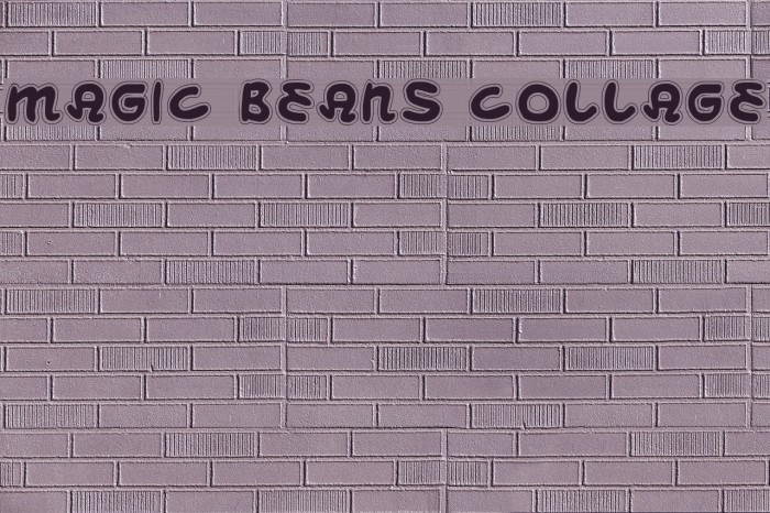 Magic Beans Collage Font examples