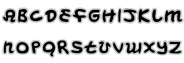 Magic Beans Collage Font LOWERCASE