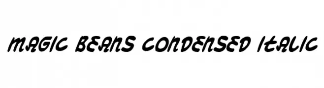 Magic Beans Condensed Italic  les polices de caractères gratuit tlcharger