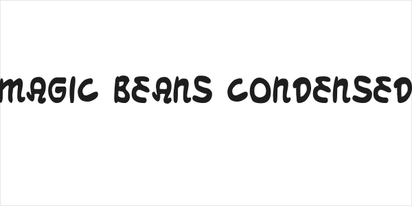 Magic Beans Condensed Logo