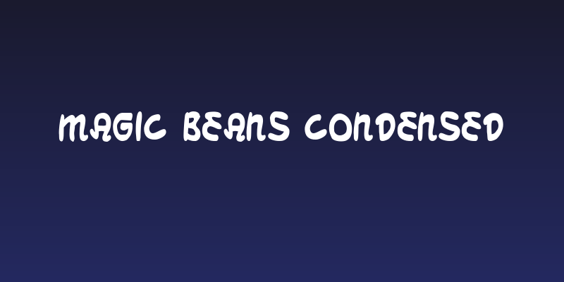 Magic Beans Condensed Social Header