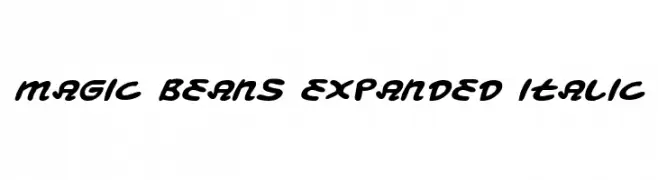 Magic Beans Expanded Italic  Fuentes Gratis Descargar