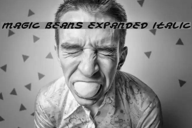 Magic Beans Expanded Italic Font examples