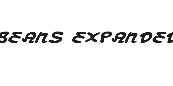 Magic Beans Expanded Italic Logo