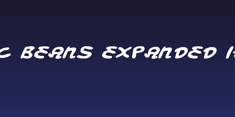 Magic Beans Expanded Italic Social Header