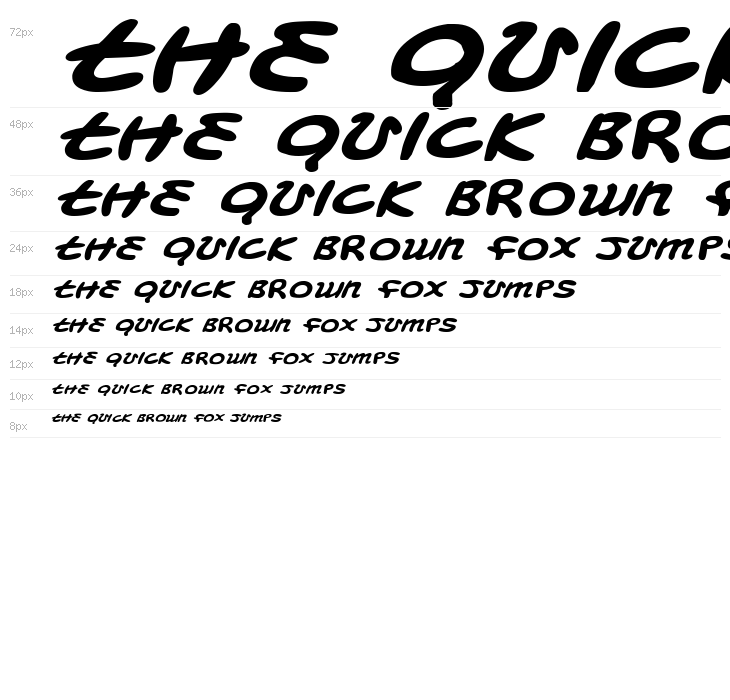 Magic Beans Expanded Italic Waterfall