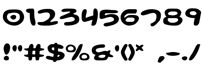 Magic Beans Expanded Font OTHER CHARS
