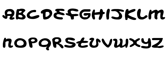 Magic Beans Expanded Font LOWERCASE