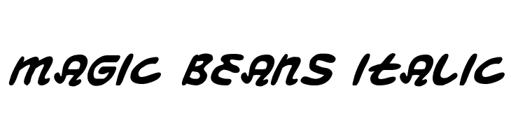 Magic Beans Italic फ़ॉन्ट