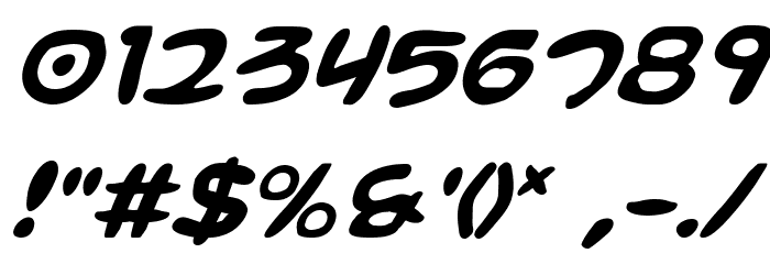 Magic Beans Italic Font OTHER CHARS