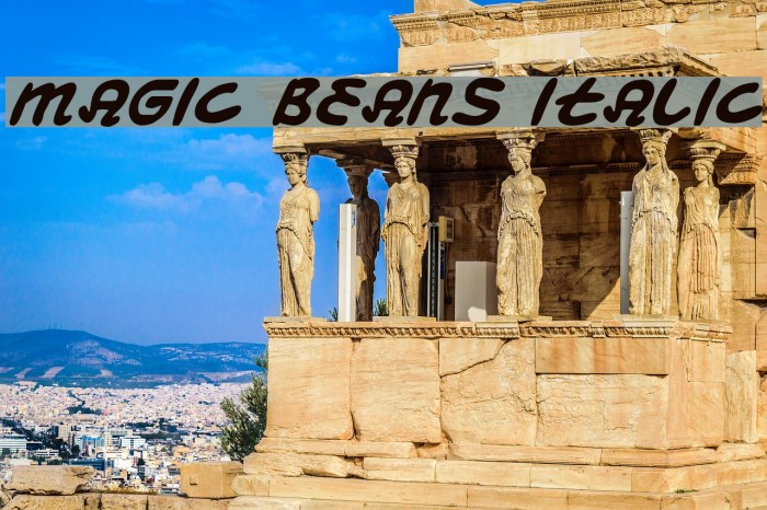 Magic Beans Italic Font examples