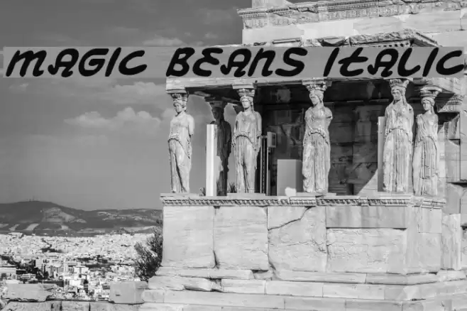 Magic Beans Italic फ़ॉन्ट examples