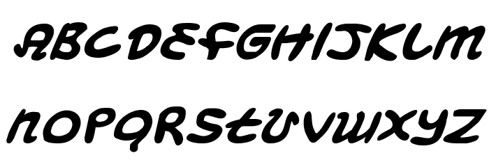 Magic Beans Italic Font LOWERCASE