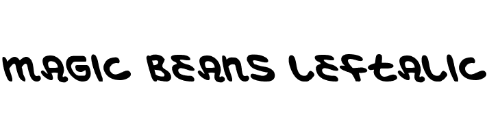 Magic Beans Leftalic  Скачать бесплатные шрифты