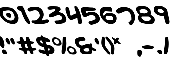 Magic Beans Leftalic Font OTHER CHARS