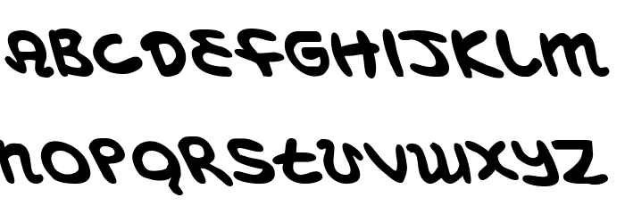 Magic Beans Leftalic Font LOWERCASE