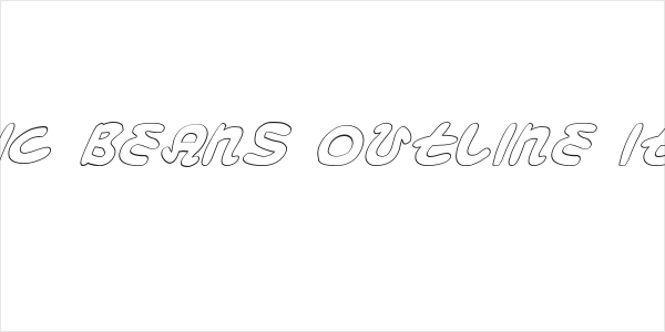 Magic Beans Outline Italic Logo