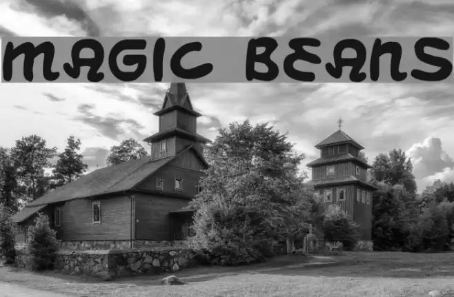 Magic Beans Schriftart examples