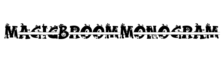 Magic Broom Monogram  フリーフォントのダウンロード