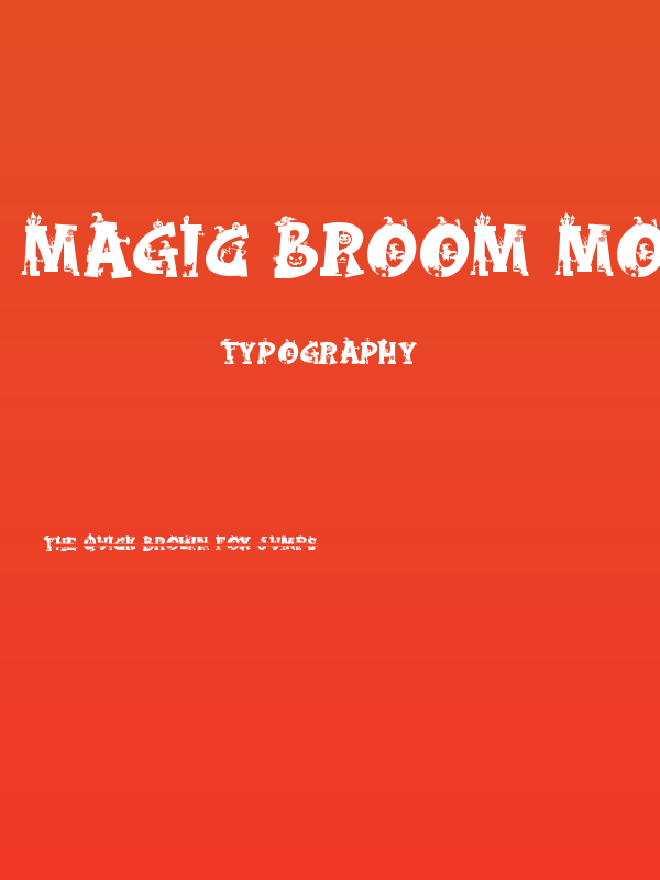 Magic Broom Monogram Poster