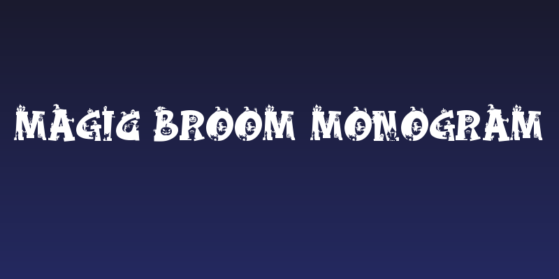 Magic Broom Monogram Social Header