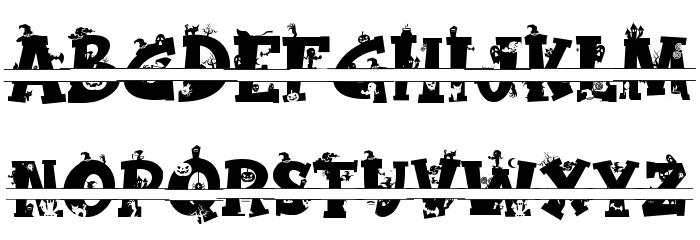 Magic Broom Monogram Font LOWERCASE