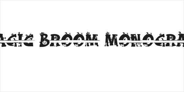 Magic Broom Monogram Logo