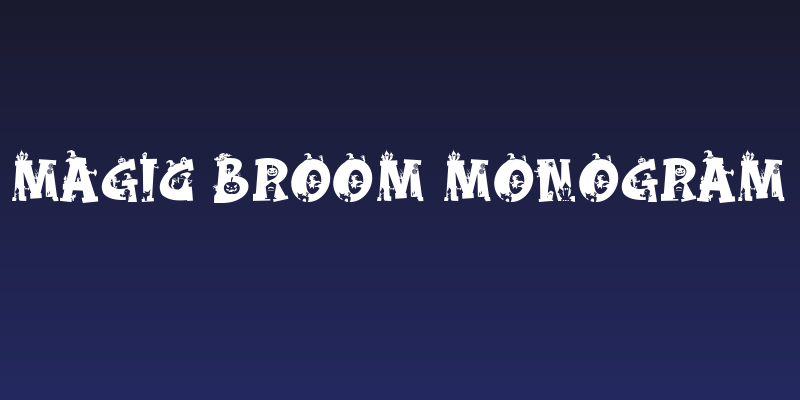 Magic Broom Monogram Social Header