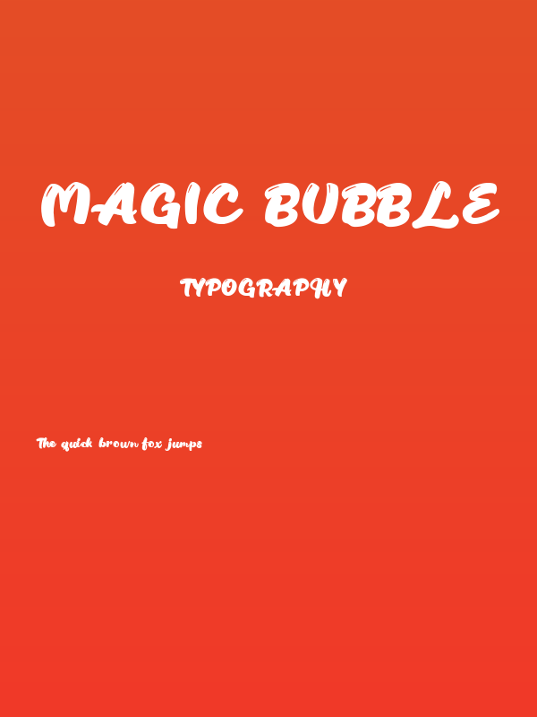 Magic Bubble Poster