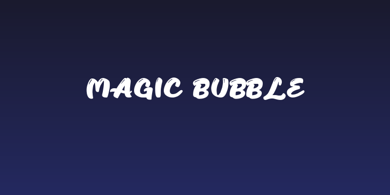Magic Bubble Social Header