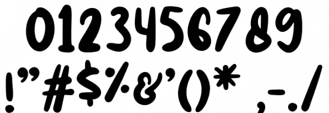 Magic Candy Font OTHER CHARS