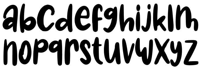 Magic Candy Font LOWERCASE