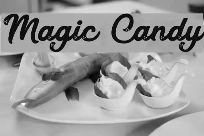 Magic Candy Font examples