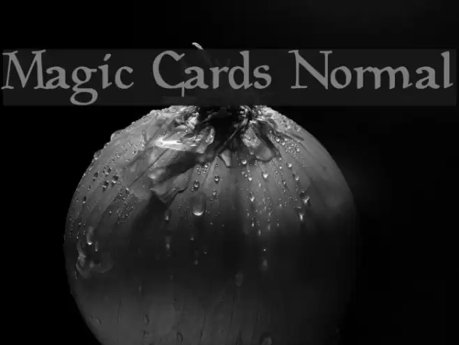 Magic Cards Normal 字体 examples