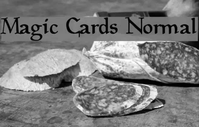 Magic Cards Normal 字体 examples