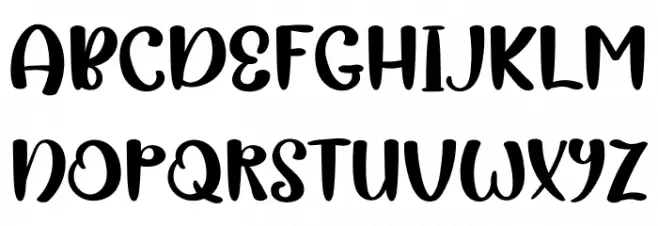 Magic Christmas フォント 大文字