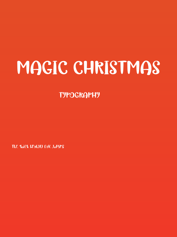 Magic Christmas Poster
