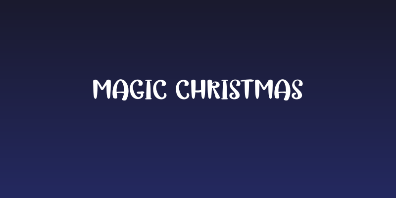 Magic Christmas Social Header
