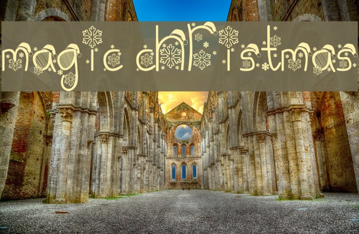 Magic Christmas Font examples