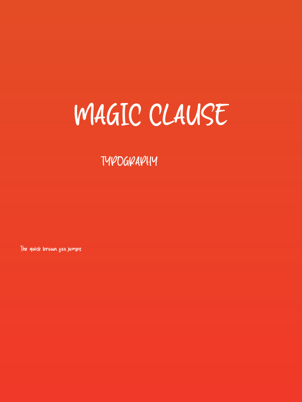 Magic Clause Poster