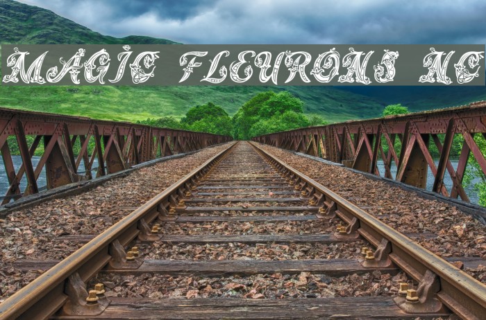 Magic Fleurons NC Font examples