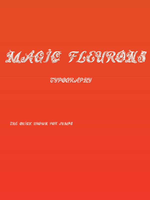 Magic Fleurons NC Poster