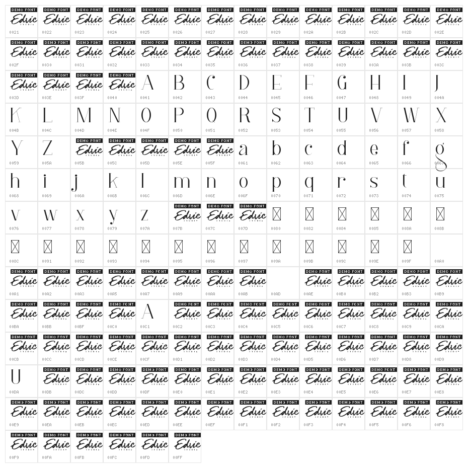Magic Florist Demo Character Map